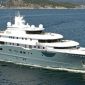 The luxury yacht 