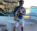 Saxofone ao vivo na água 2