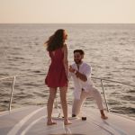 Pedido de casamento a bordo de um iate de luxo em Vilamoura