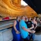Having a good time aboard a yacht with your group of friends. 0