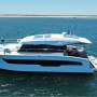 Private rental luxury power catamaran in Vilamoura marina located