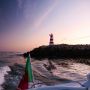 Boat trip at sunset