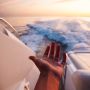 Boat trip at sunset