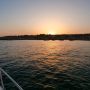 Boat trip at sunset