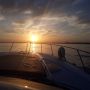 Boat trip at sunset