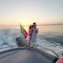 Pedido de casamento em barco