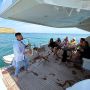 Saxophonist on a private yacht in Vilamoura, Algarve