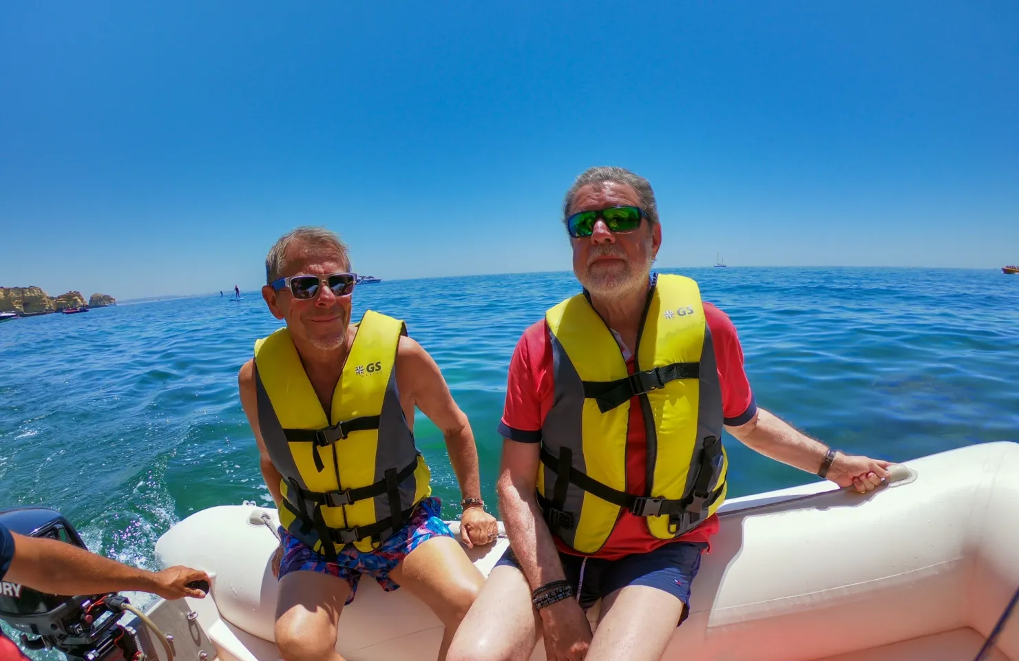 Boat rental morning in the Algarve