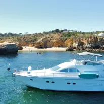 A Mar Luxury Flybridge - Private Yacht Charters Algarve | Vilamoura Boat Trips | 5-Star Rated